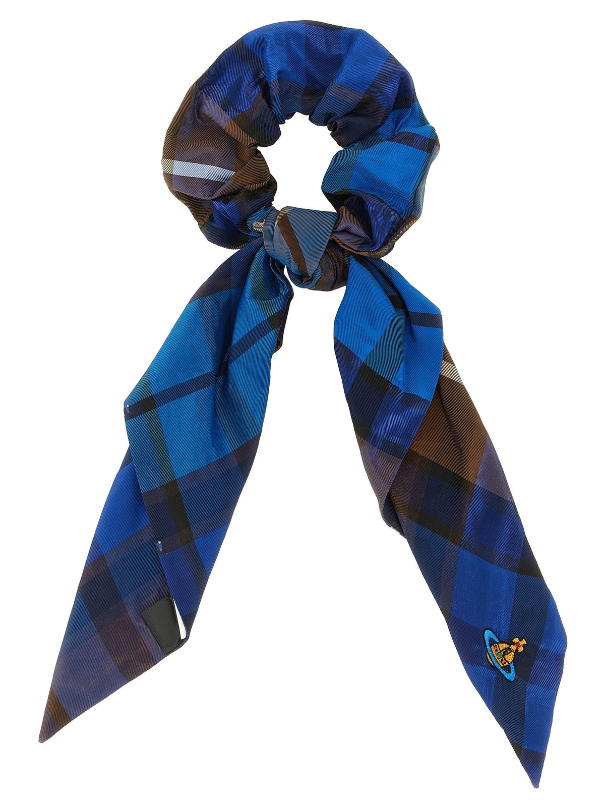 'Fraser' large tartan hair elastic