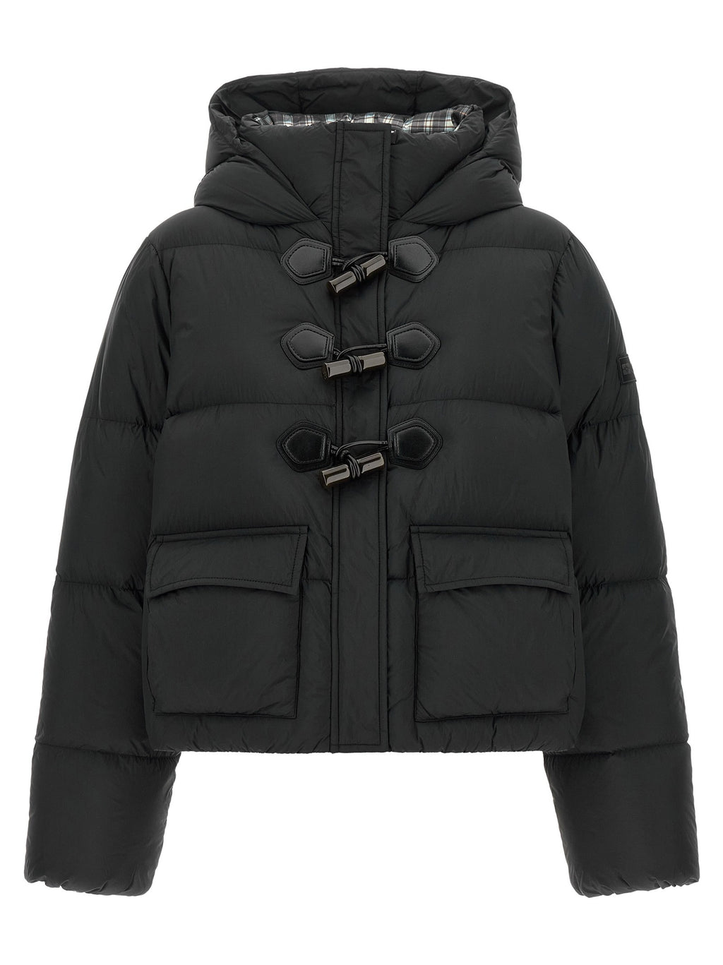 Future Nylon black down jacket