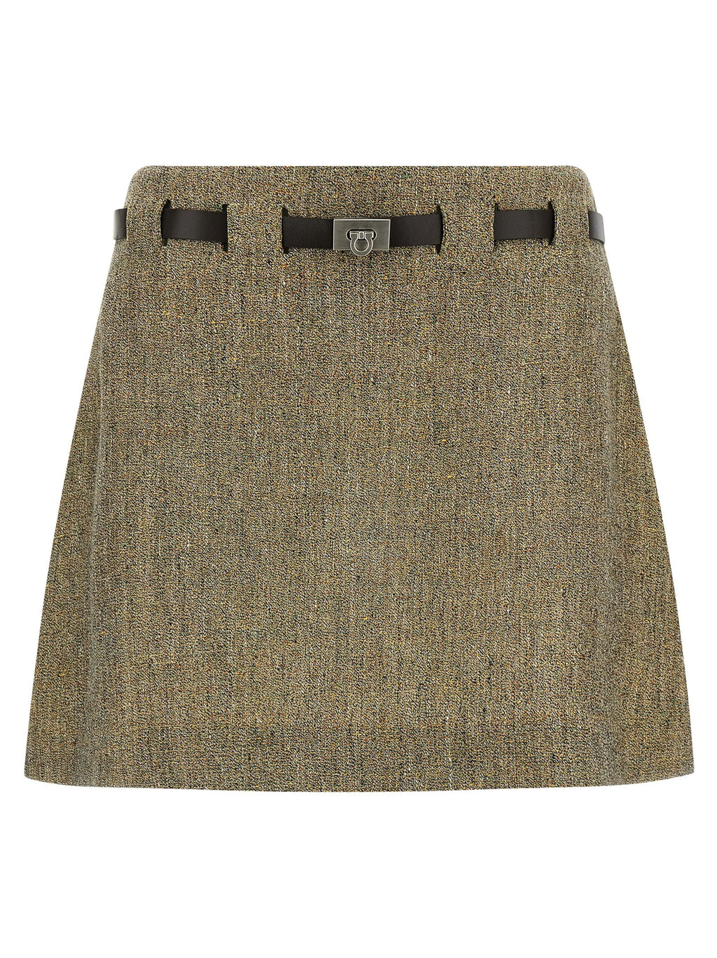 'Gancini' belt skirt