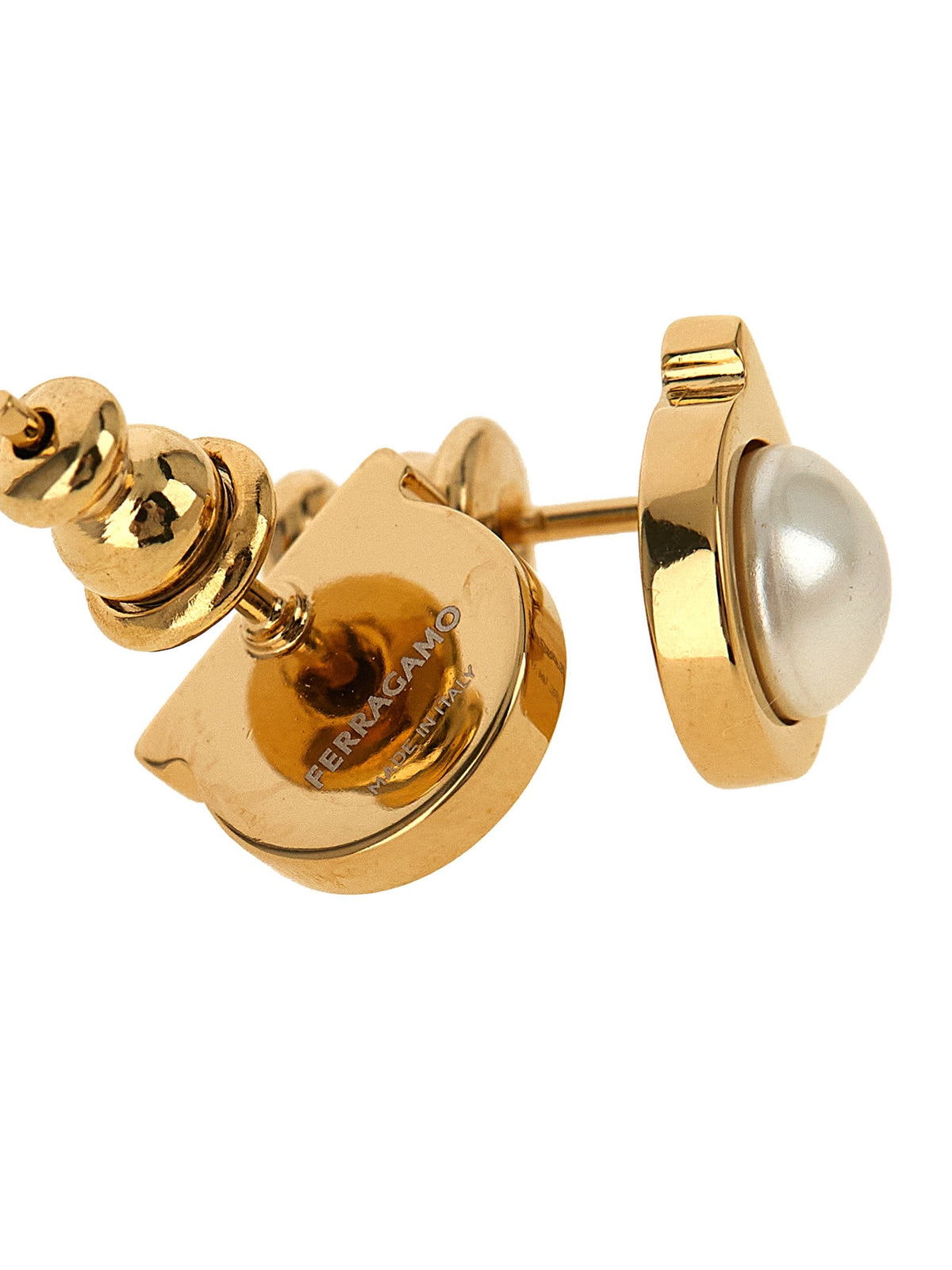'Gancini' pearl earrings 2