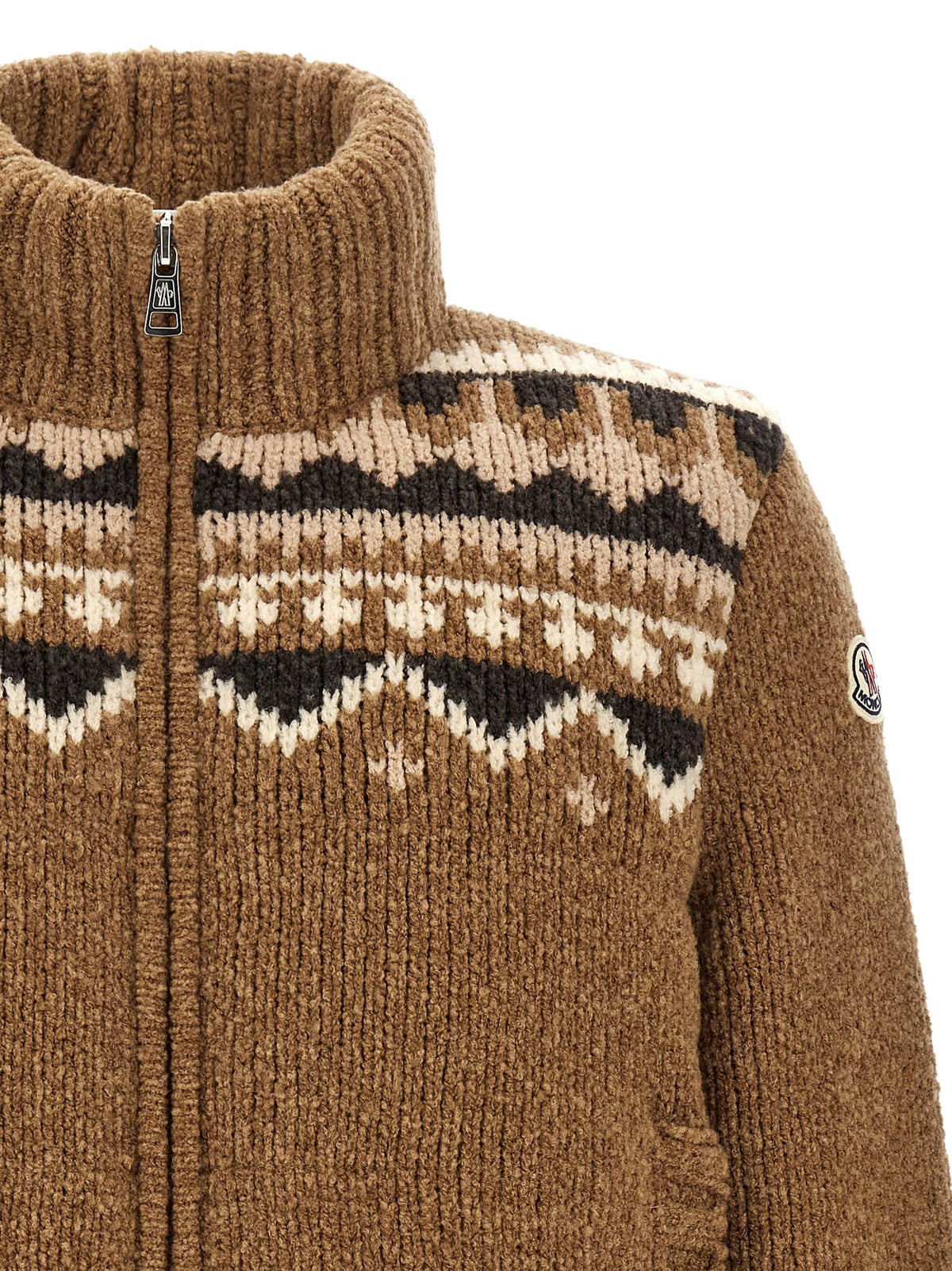 Geometric bouclé cardigan 3