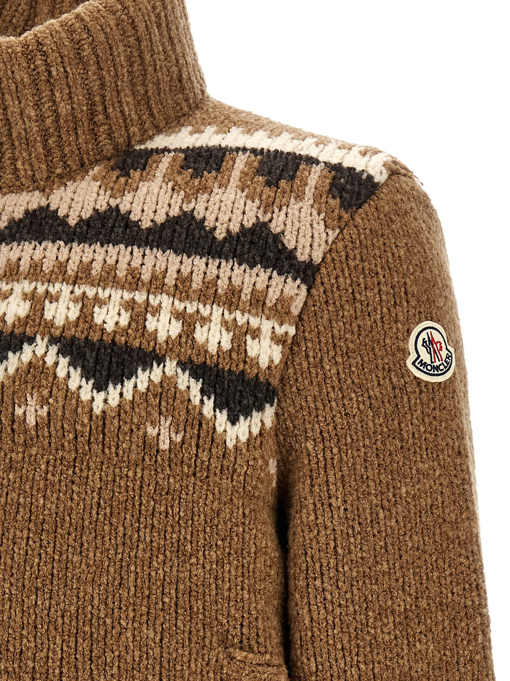 Geometric bouclé cardigan 4