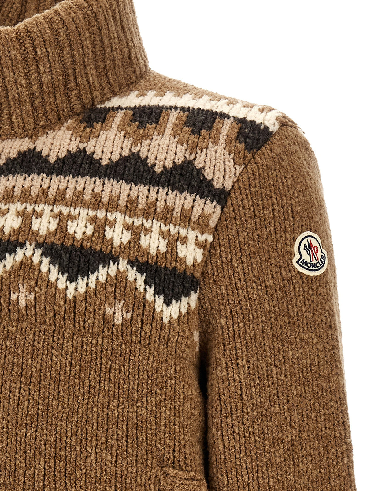 Geometric bouclé cardigan 4