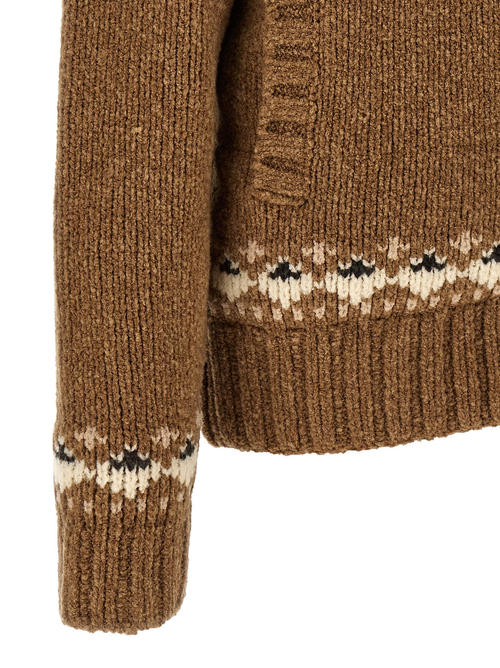 Geometric bouclé cardigan 5