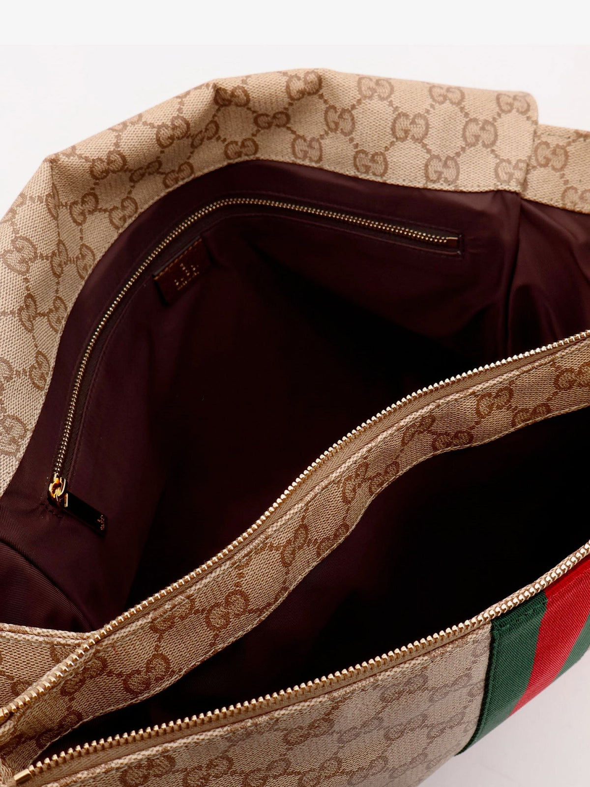 GG canvas crossbody bag with front Web detail 4