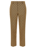 GG fabric trousers