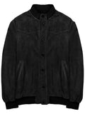 GIACCA BOMBER IN SUEDE