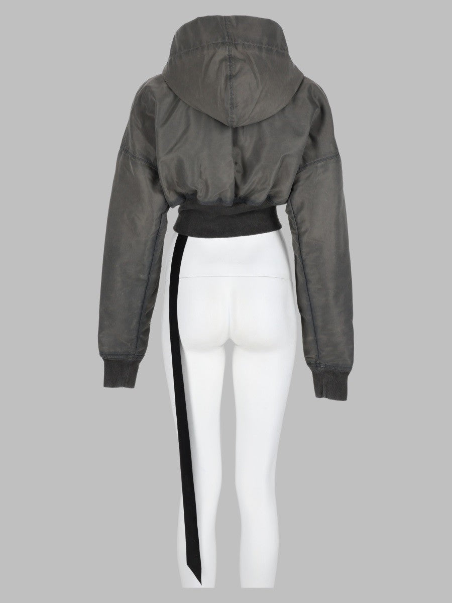 Giacca Cropped con Cappuccio 2