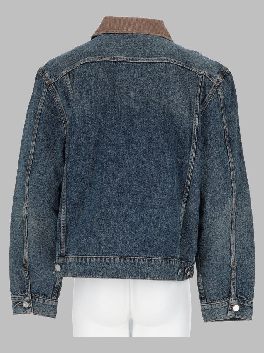 Giacca Trucker in Denim con Zip 2