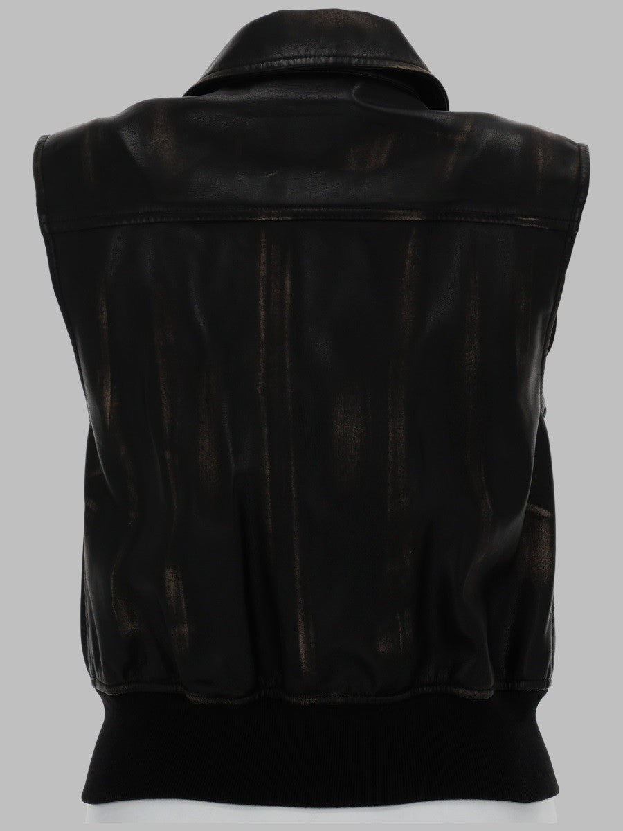 GILET BOMBER CON EFFETTO DISTRESSED 2