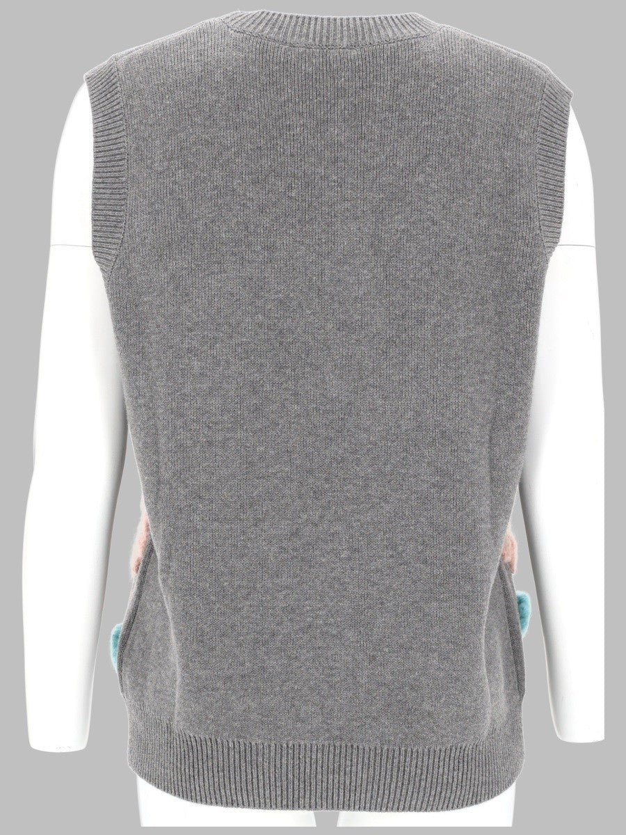 GILET CON APPLICAZIONI FLOREALI 2