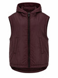 GILET IMBOTTITO CON CAPPUCCIO
