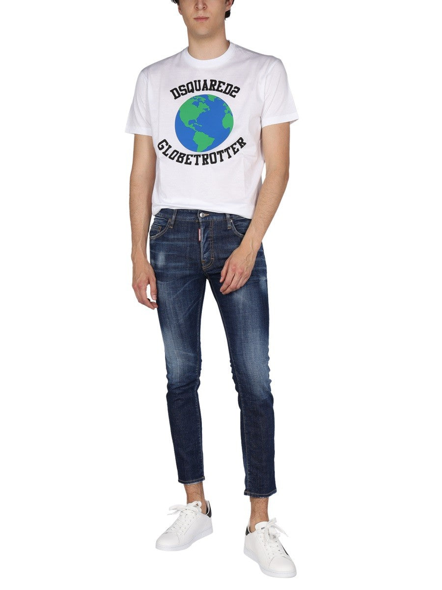"GLOBETROTTER" T-SHIRT WITH PRINT 2