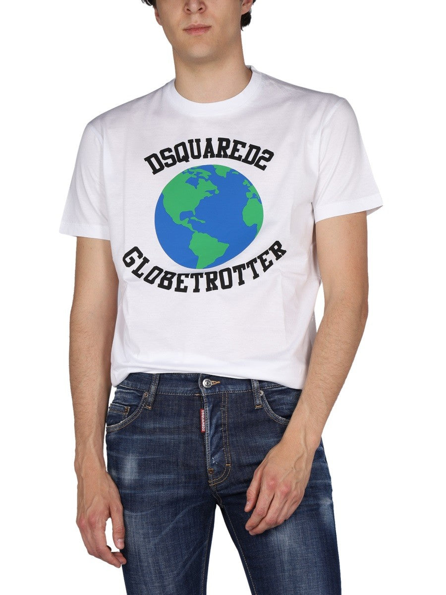 "GLOBETROTTER" T-SHIRT WITH PRINT 4