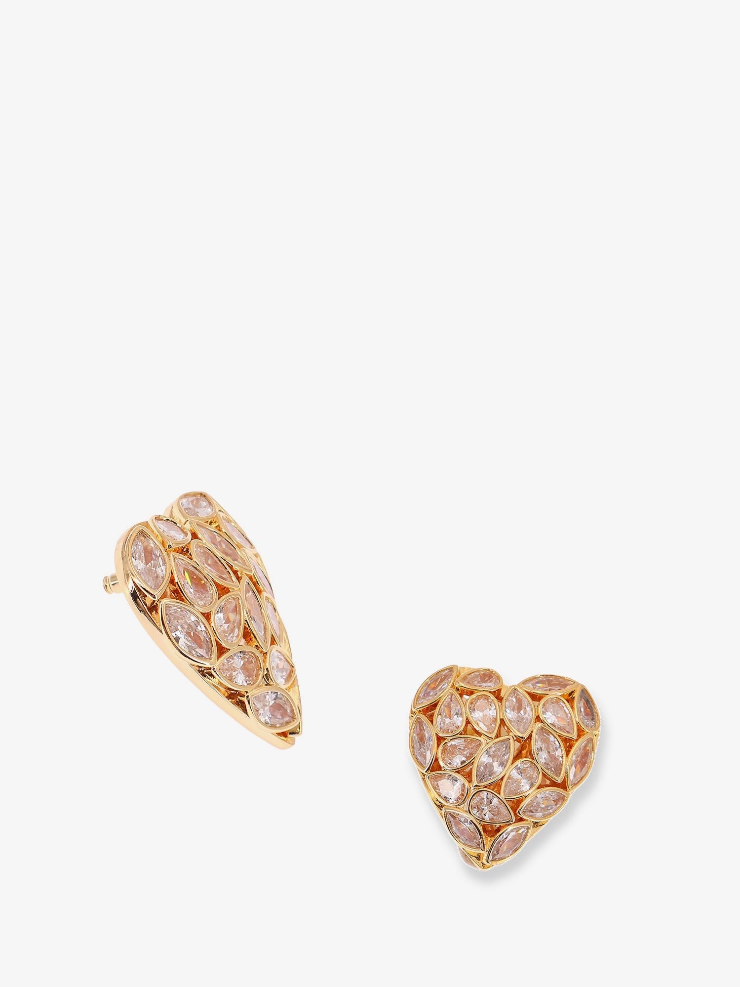 Gold brass earrings 2