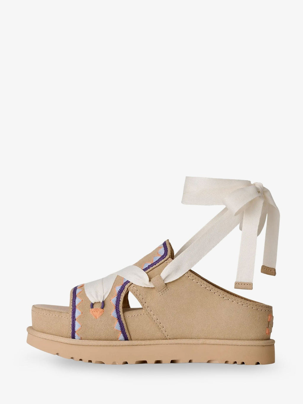Goldenstar Hi Artistitch suede sandals 3