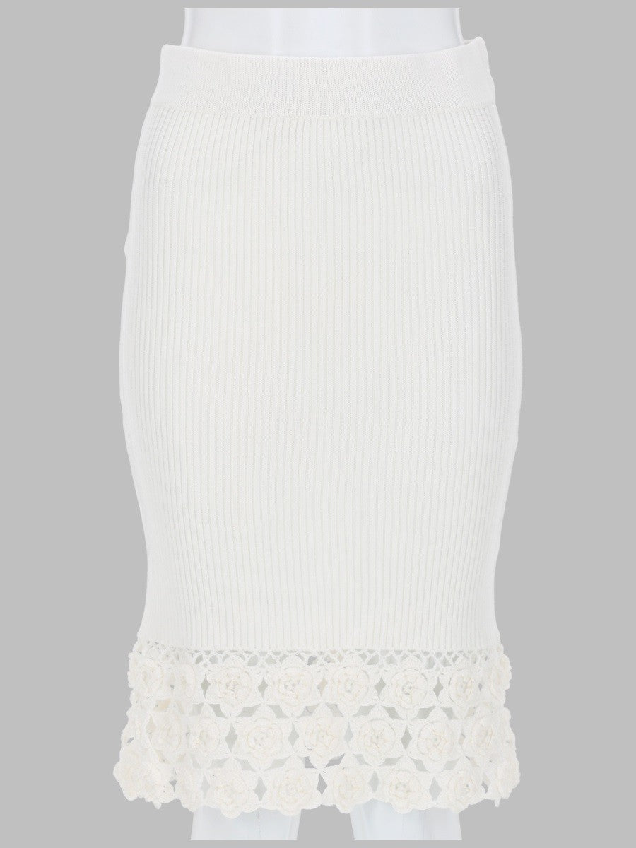 GONNA CON BORDO IN CROCHET