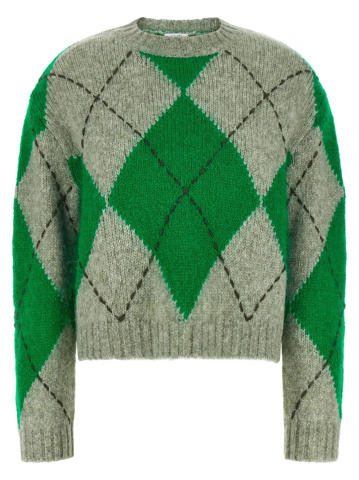 Green 'Big Argyle' sweater