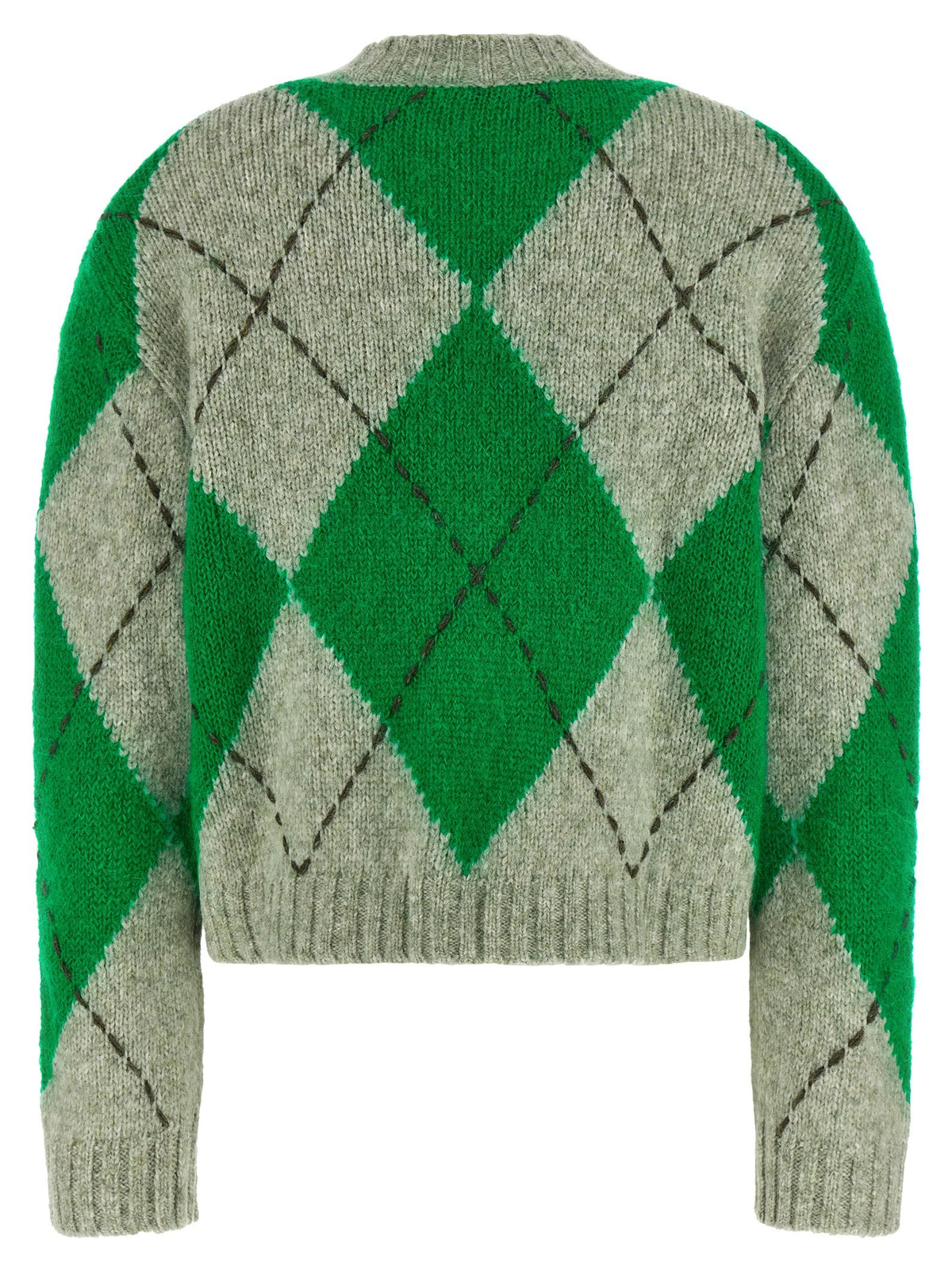 Green 'Big Argyle' sweater 2