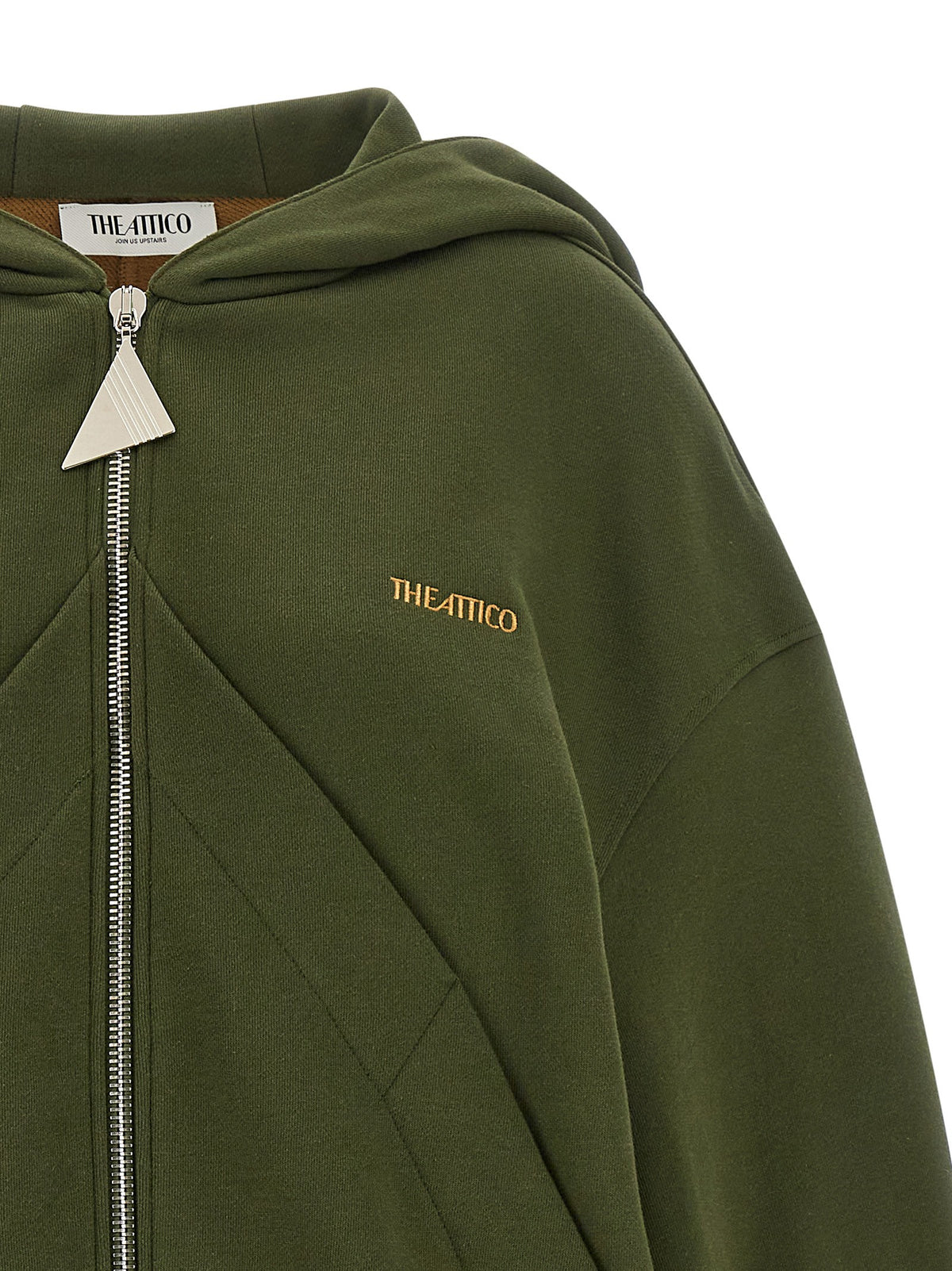 Green fleece hoodie 3