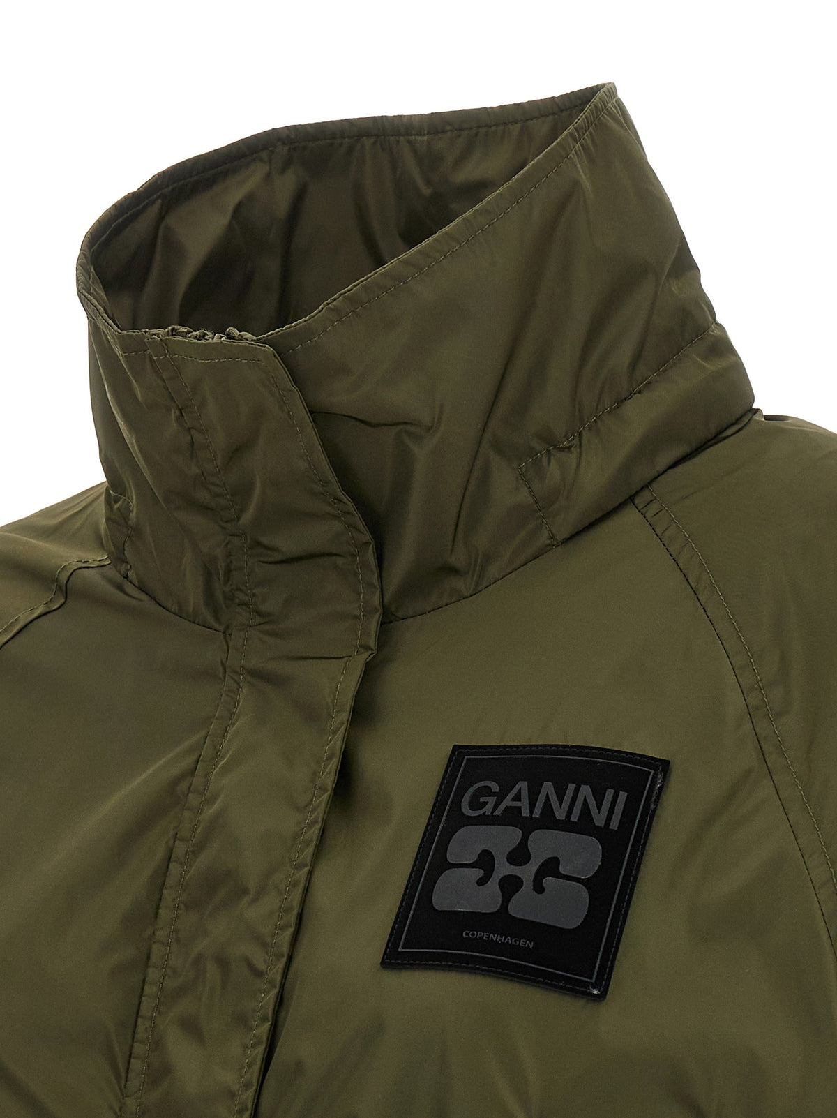Green nylon windbreaker 5