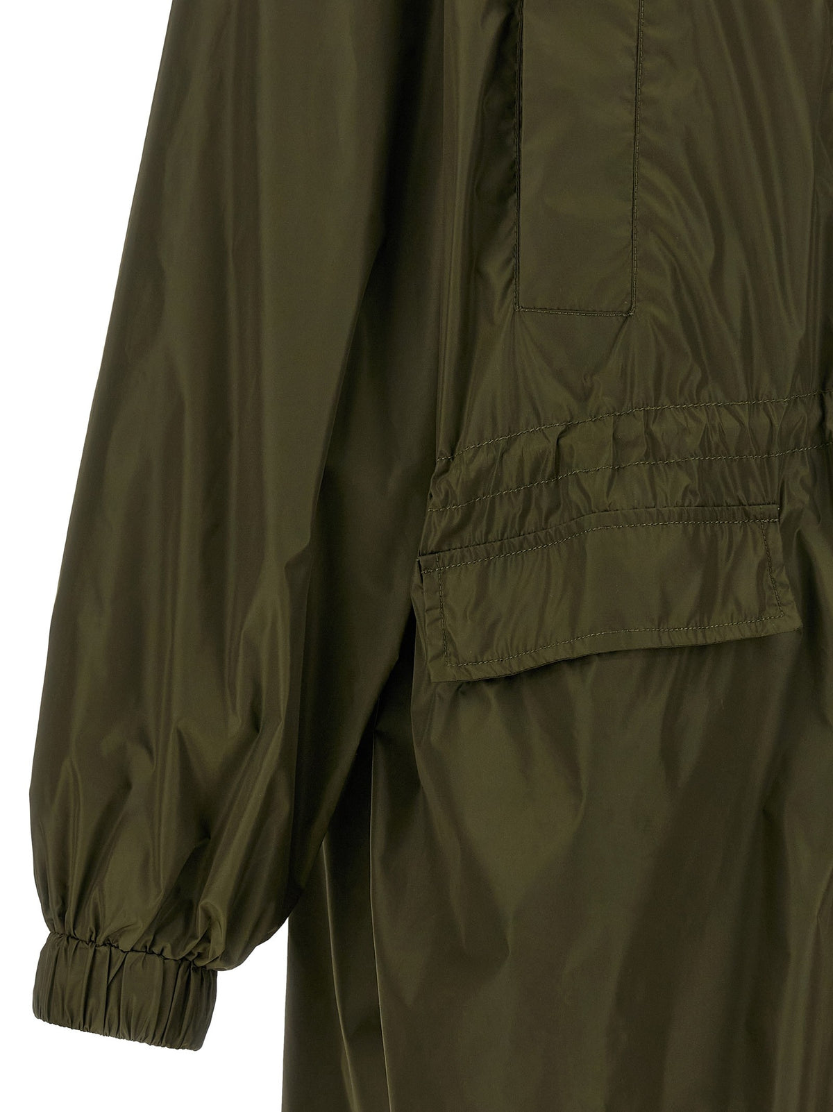 Green nylon windbreaker 4