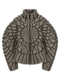 Grey 3D down jacket