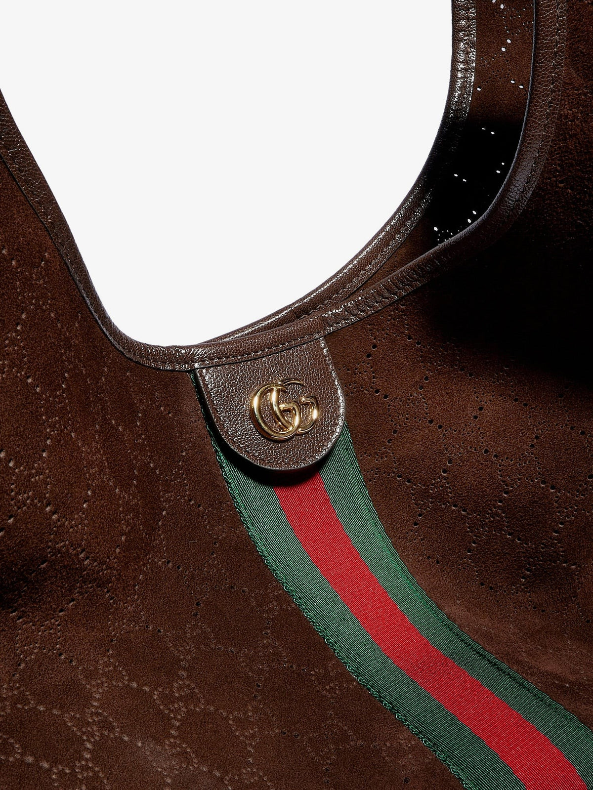 Gucci Giglio perforated suede shopping bag 3