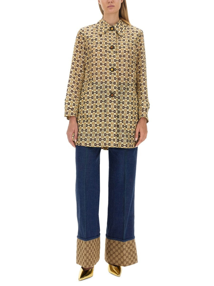 GUCCI HORSEBIT PRINT COAT 2
