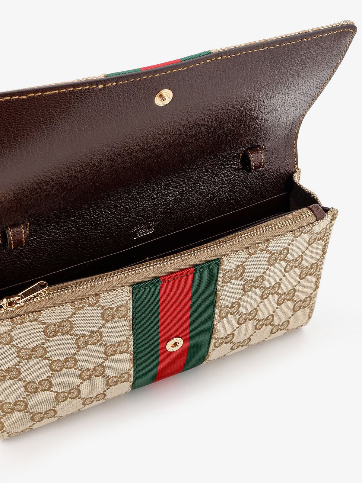 Gucci Horsebit Web GG fabric wallet 5