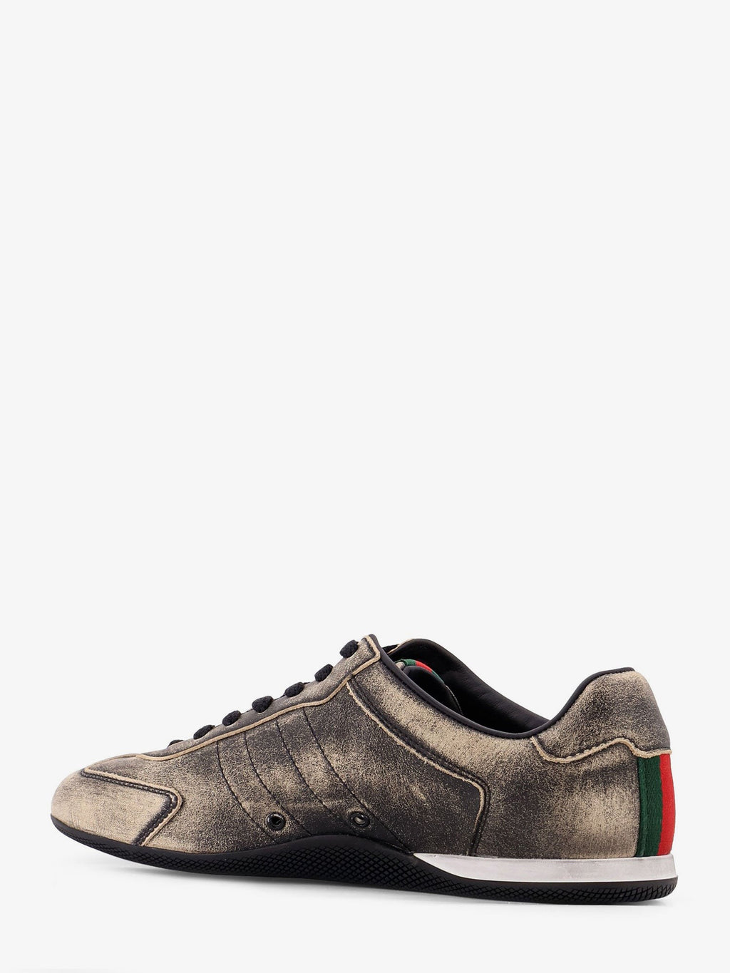 Gucci Shift délavé leather sneakers 4