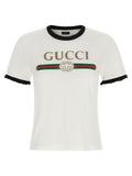 'Gucci Web' print T-shirt with 'Incrocio GG'