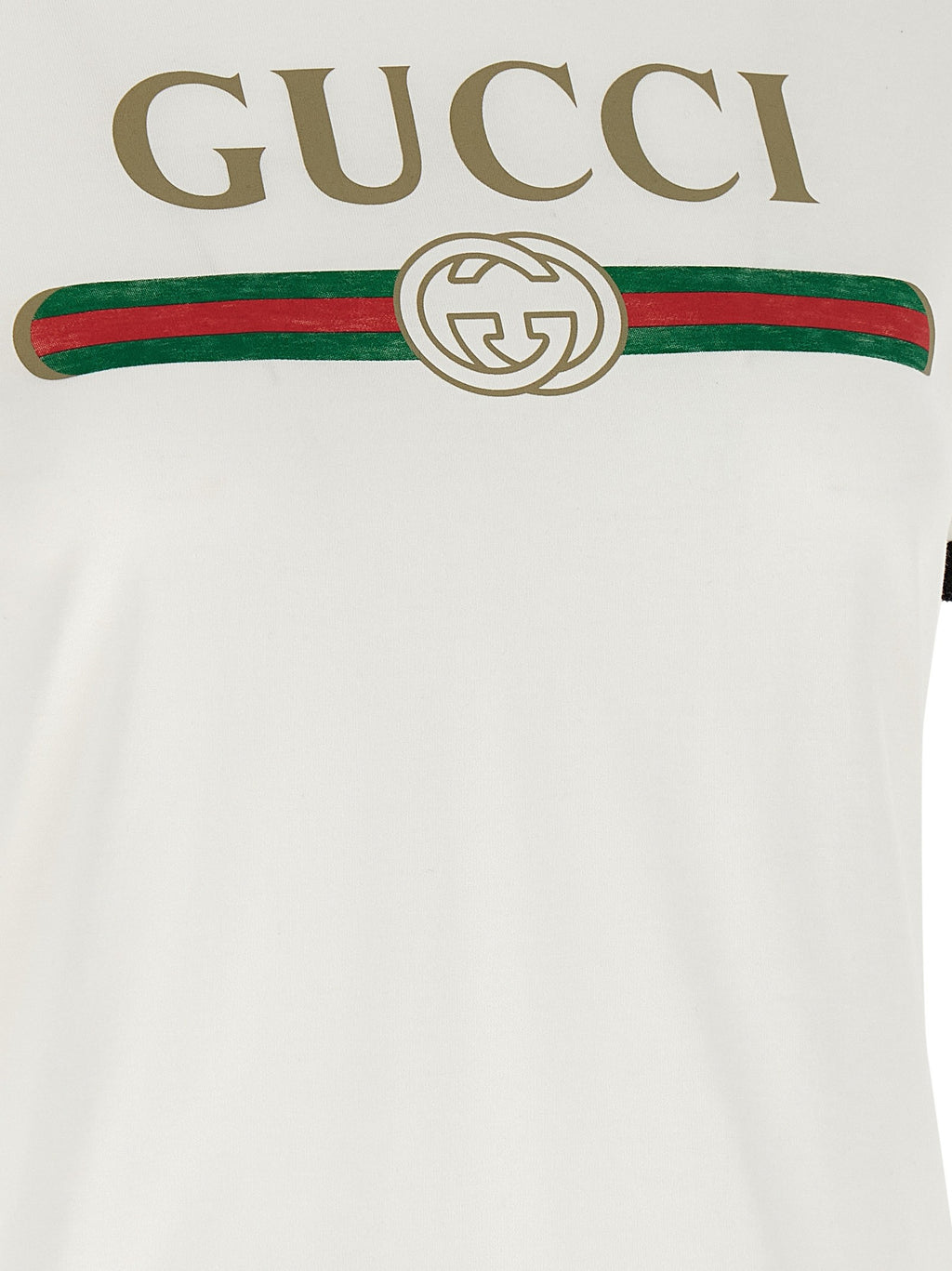 'Gucci Web' print T-shirt with 'Incrocio GG' 4