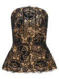Guipure lace corset