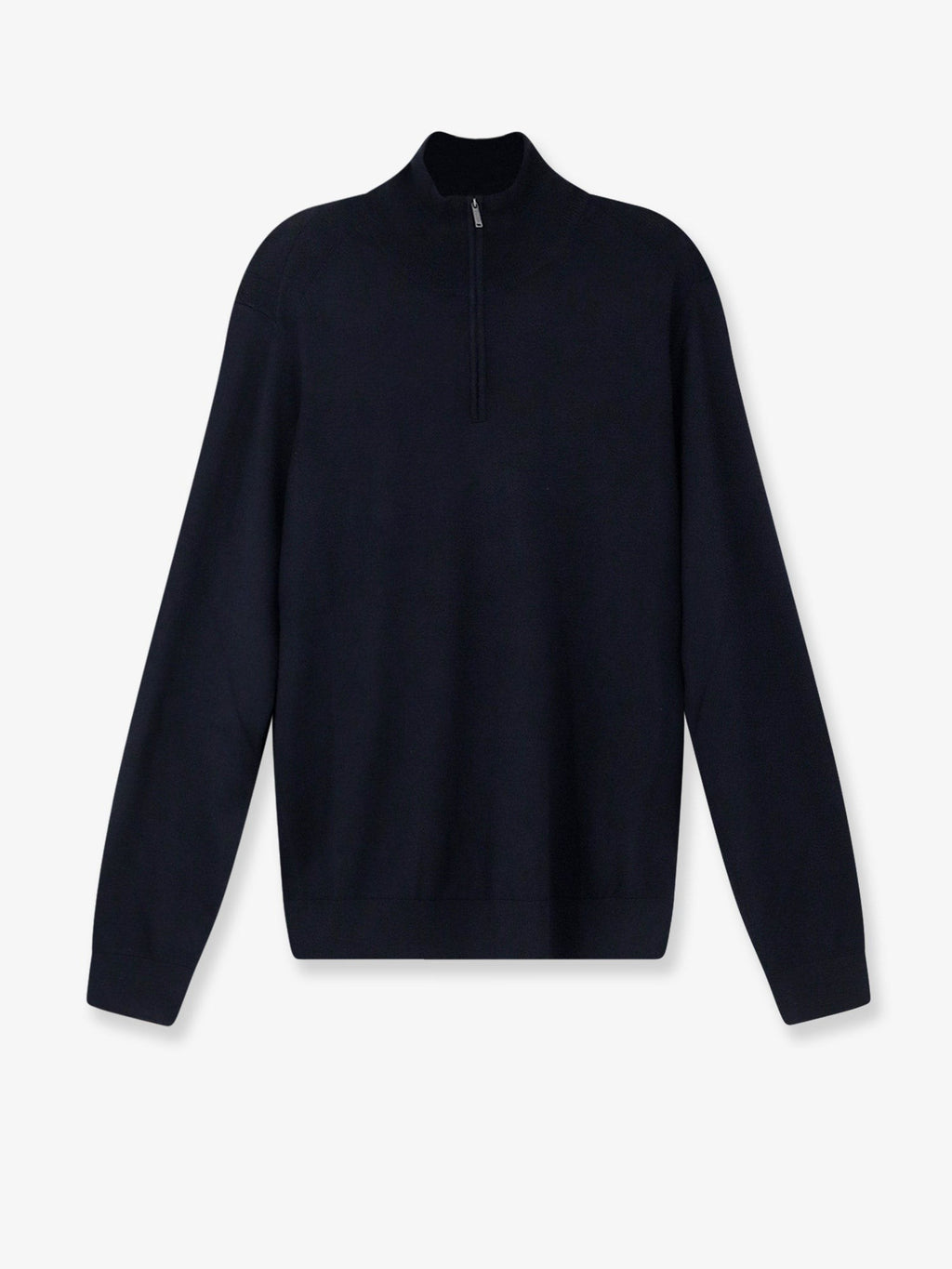 Half-zip cardigan in wool, silk and cashmere