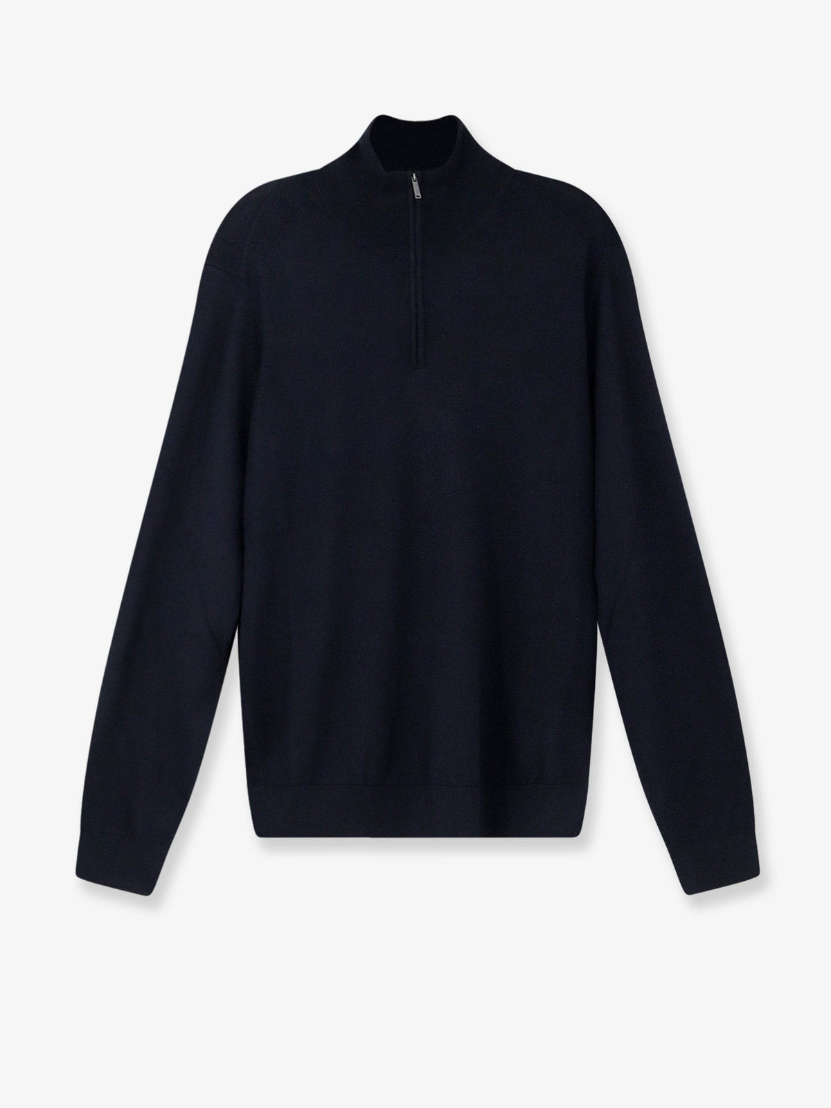 Half-zip cardigan in wool, silk and cashmere