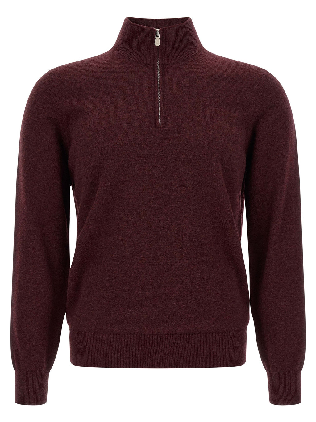 Half-zip cashmere sweater