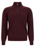 Half-zip cashmere sweater