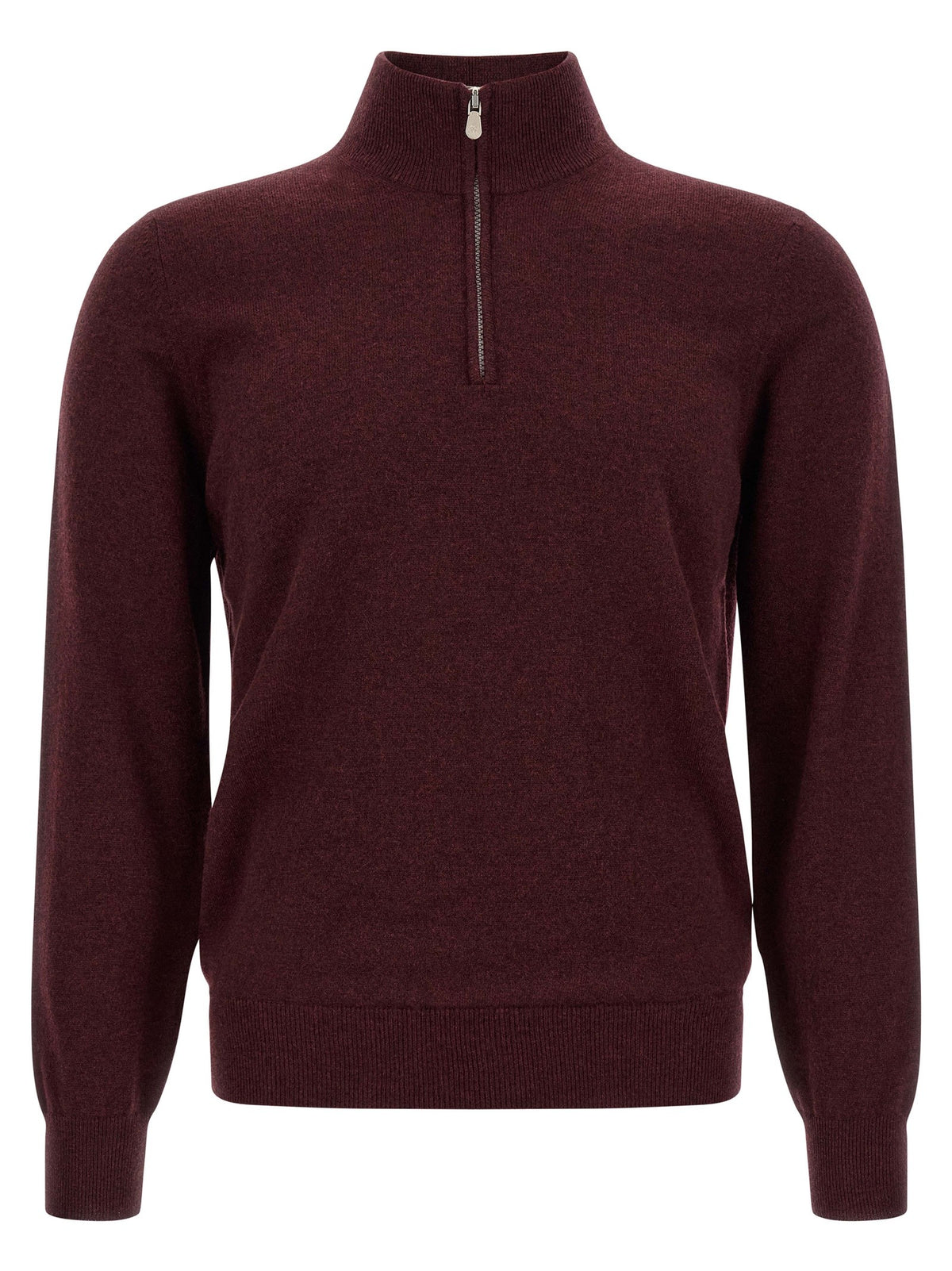Half-zip cashmere sweater