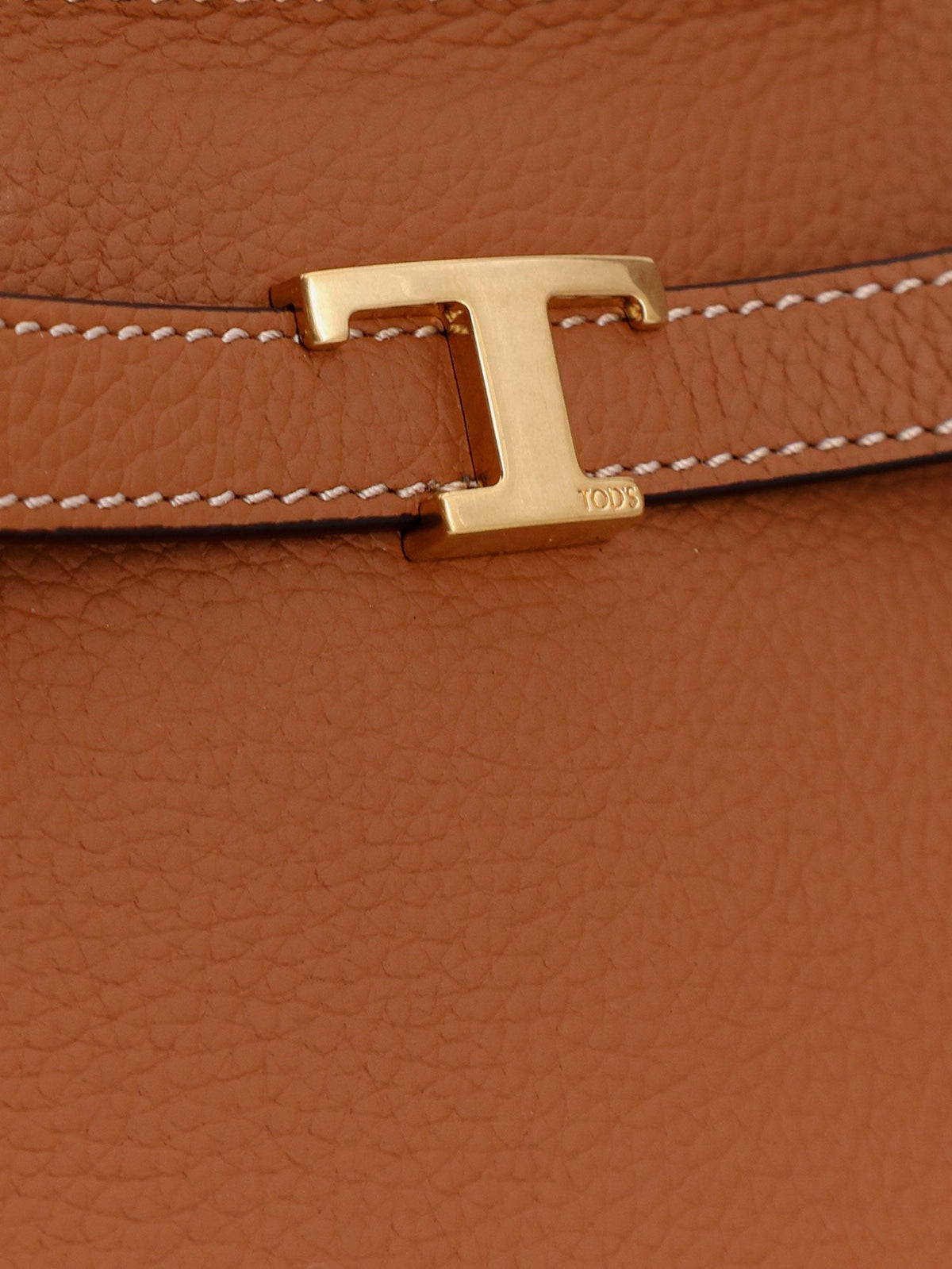 Hammered leather shopping bag 5