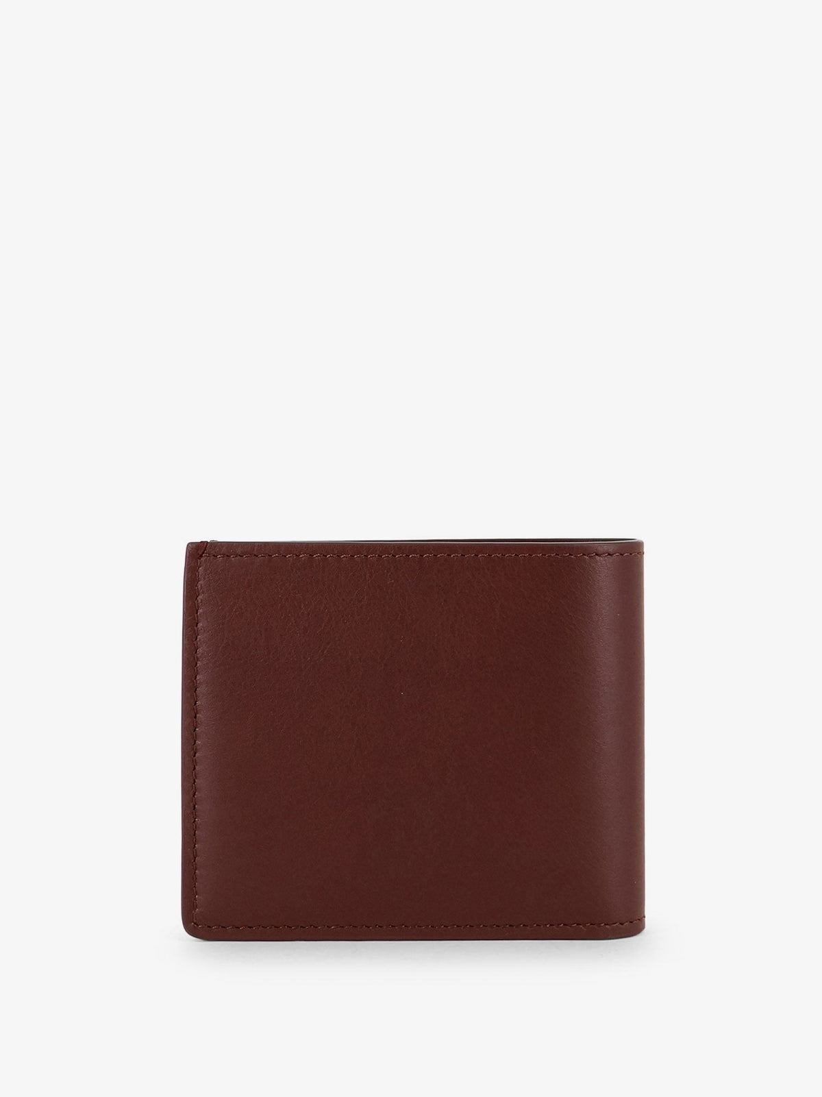 Hammered leather wallet with engraved logo 2
