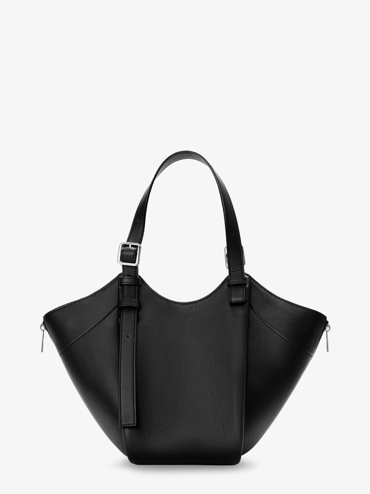 Hammock Flip leather handbag with front lettering logo 2
