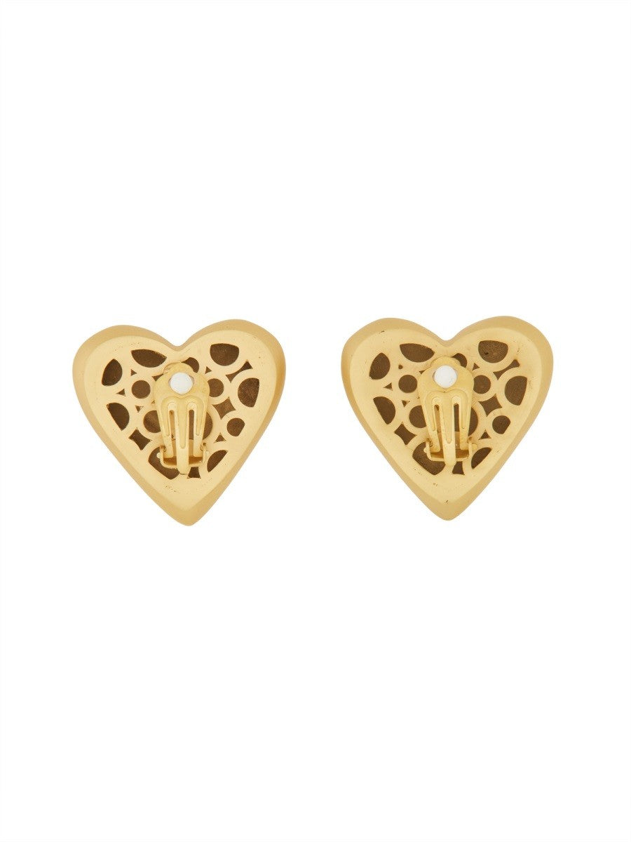HEART EARRINGS WITH DG LOGO 3