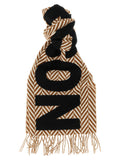 'Herringbone Logo' scarf