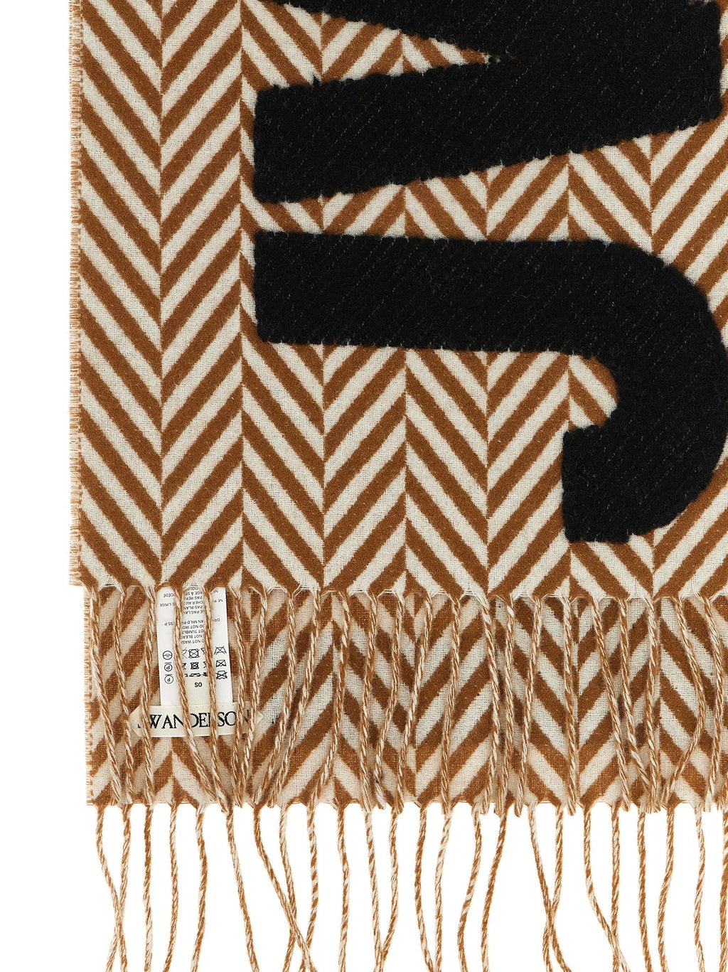 'Herringbone Logo' scarf 3