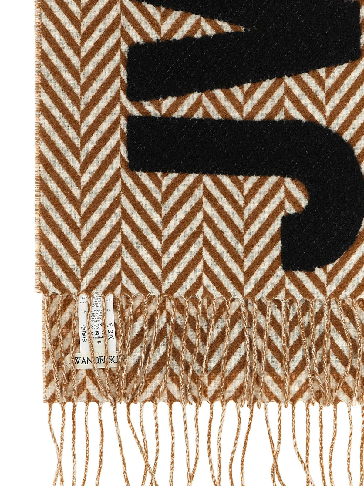 'Herringbone Logo' scarf 3