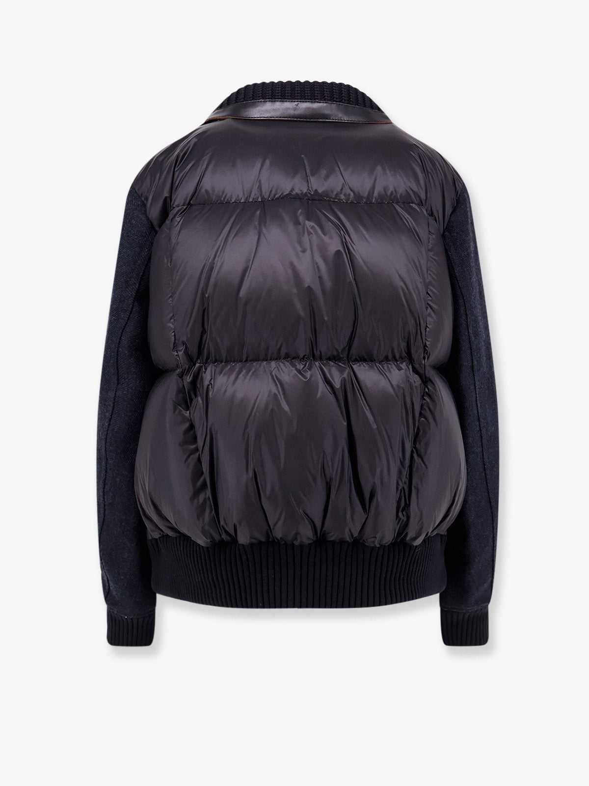 Herringbone wool padded bomber 2