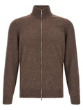 High neck cardigan with zip