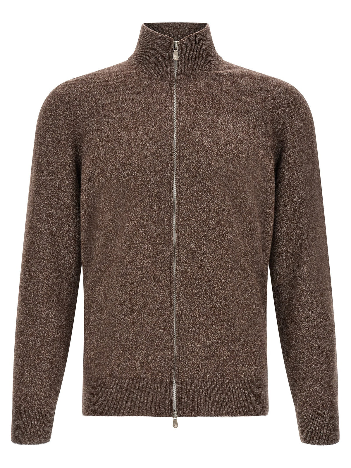 High neck cardigan with zip