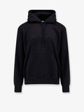 Hooded cotton blend sweatshirt